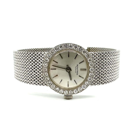 Montre Wyler Vetta - Montre dame en or blanc et diamants 58 Facettes Z15B51433