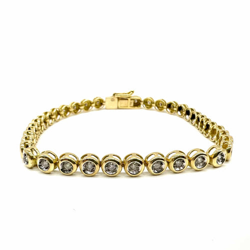 Bracelet Bracelet rivière en or jaune 750 et diamants 58 Facettes Z15B51671