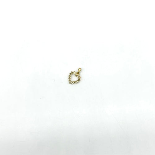 Pendentif Pendentif cœur en or jaune 18 carats et diamants 58 Facettes Z15B51681