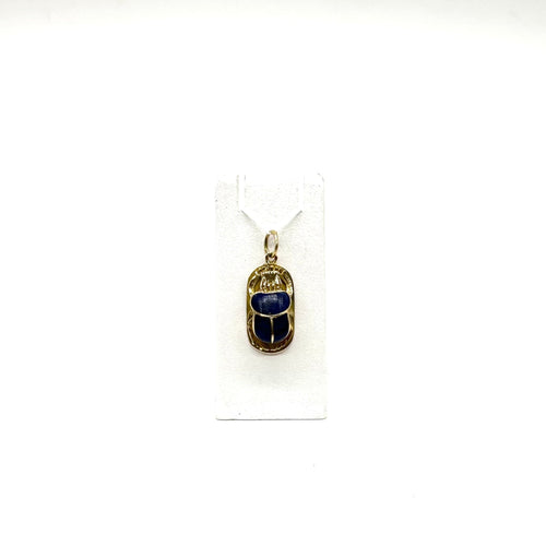 Pendentif Pendentif scarabée en or jaune 750 et lapis-lazuli 58 Facettes Z15B51683