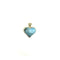 Pendentif Pendentif cœur en or jaune 585 avec larimar 58 Facettes Z15B51719