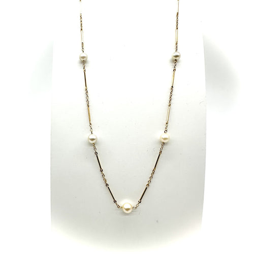 Collier Collier en or jaune 750 millièmes et perles de culture 58 Facettes Z15B51727