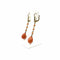 Boucles d'oreilles Boucles d’oreilles dormeuses en or jaune 750, corail et demi-perles 58 Facettes Z15B51736