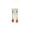 Boucles d'oreilles Boucles d’oreilles dormeuses en or jaune 750, corail et demi-perles 58 Facettes Z15B51736