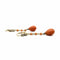 Boucles d'oreilles Boucles d’oreilles dormeuses en or jaune 750, corail et demi-perles 58 Facettes Z15B51736