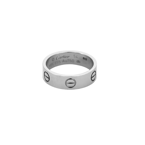Bague 54 CARTIER - LOVE - Modèle Classique - Bague en or blanc 58 Facettes DV19574-2