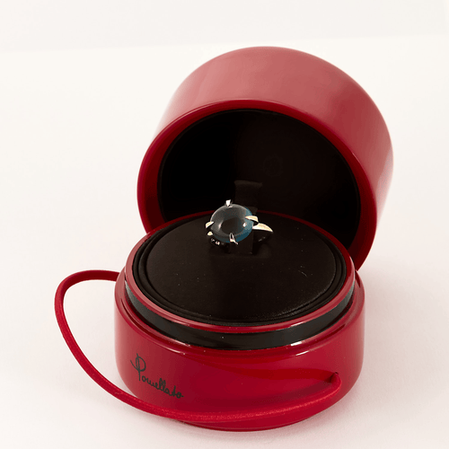 Bague 53 Pomellato - Veleno  - Bague en or rose, topaze blue london. 58 Facettes DV19401-1