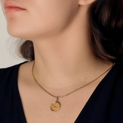 Pendentif AUGIS - Médaille sentimentale 58 Facettes DV11852-2