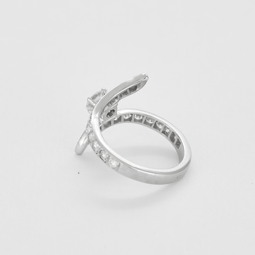 Bague 56 Bague en or gris et diamants 58 Facettes DV16597-1