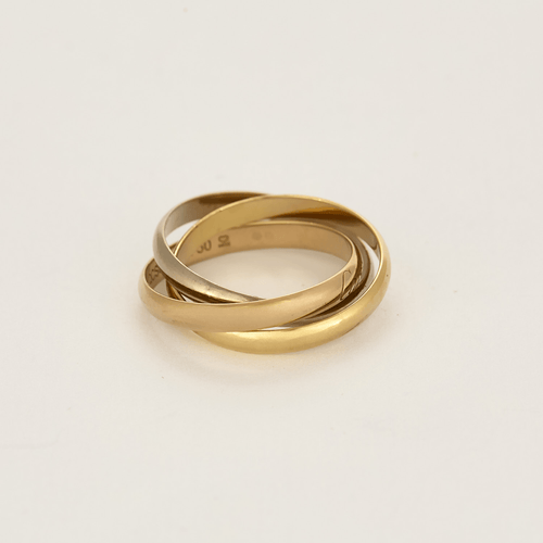 Bague 56 Cartier - Trinity - Petit modèle - Bague trois ors 58 Facettes DV19750-1-56-3