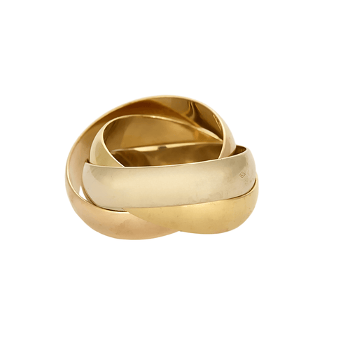 Bague 56 CARTIER - Trinity - Extra large - Bague trois anneaux en or de trois couleurs 58 Facettes DV0379-27-56-3