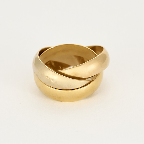 Bague 56 CARTIER - Trinity - Extra large - Bague trois anneaux en or de trois couleurs 58 Facettes DV0379-27-56-3