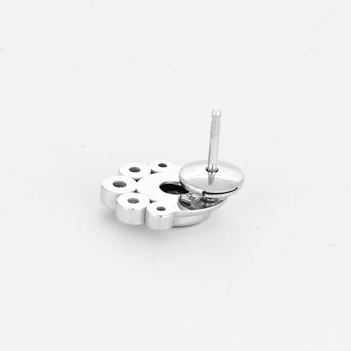 Boucles d'oreilles Paire de boucles d'oreilles en or gris saphirs, diamants, améthystes 58 Facettes DV0188-2