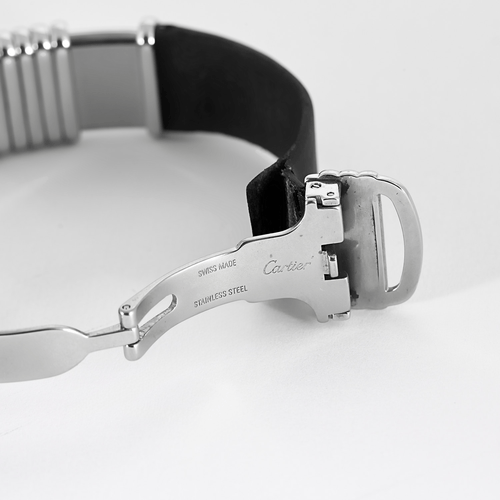 Montre CARTIER - Déclaration - Montre à secret en acier et en titane à boitier rectangulaire à mouvement quartz 58 Facettes DV17299-2