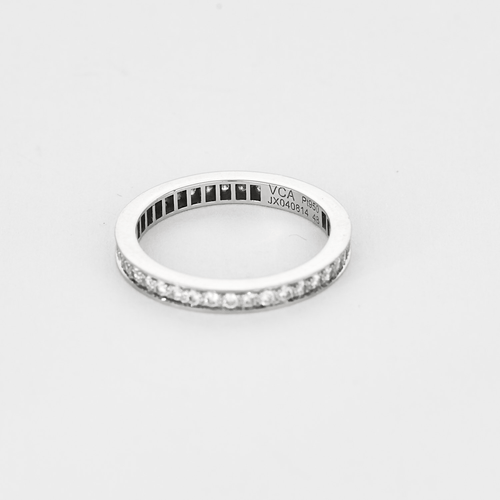 Bague 48 VAN CLEEF & ARPELS - Alliance Diamants Romance en platine et diamants 58 Facettes DV18109-3