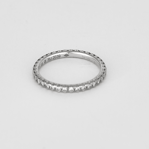 CARTIER - ETINCELLE - Alliance américaine en or blanc et diamants