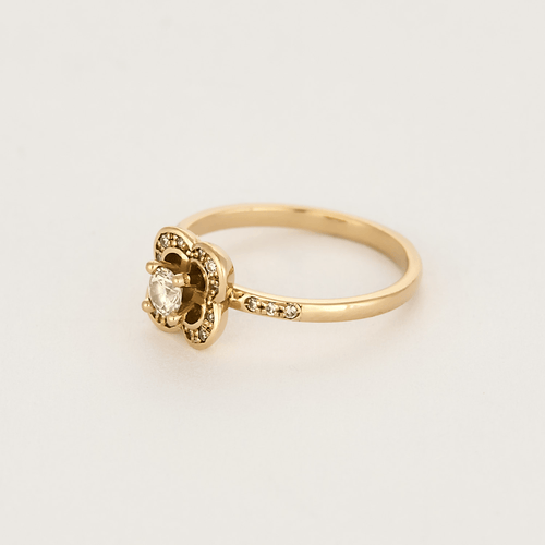 Bague 47 Mauboussin Chance of Love N°1 - Bague en or rose et diamant 58 Facettes DV8536-4