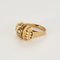 Bague 53.5 Bague Tank en or jaune et diamants 58 Facettes DV20281-1