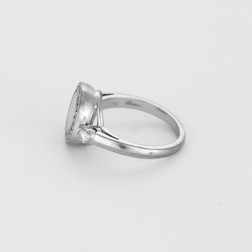 Bague 49 CHOPARD- Happy Diamonds Icons. Bague en or gris et diamants 58 Facettes DV0250-2