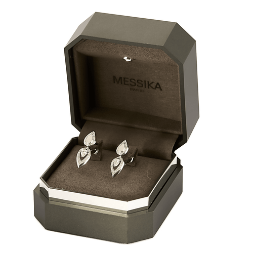 Boucles d'oreilles MESSIKA - FIERY - Boucles d'oreilles en or blanc et diamants 58 Facettes DV0659-3