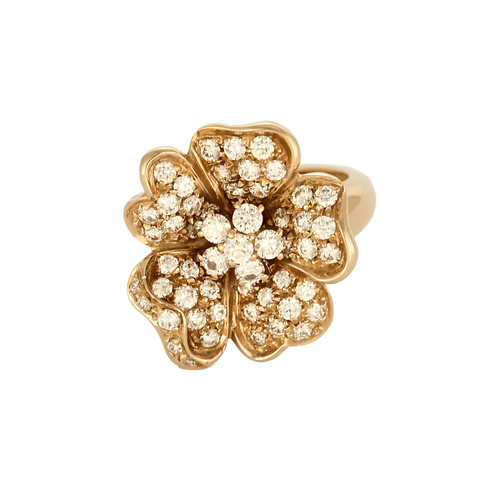Bague 53 Leo Pizzo - Flora - Bague en or rose et diamants 58 Facettes DV20701-2-53-2