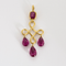 Marie Helene de Taillac - Pendentif girandole en or jaune et tourmaline rose 58 Facettes DV3020-29