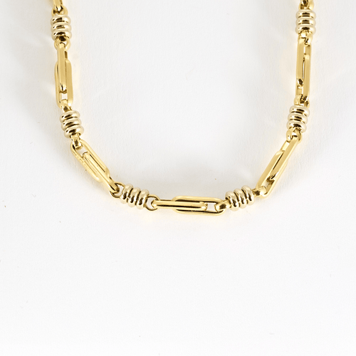 Collier Collier en or jaune à maille fantaisie. 58 Facettes DDV19270-3