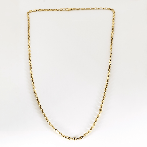 Collier Sautoir en or jaune , maille grain de café 58 Facettes DV0766-3