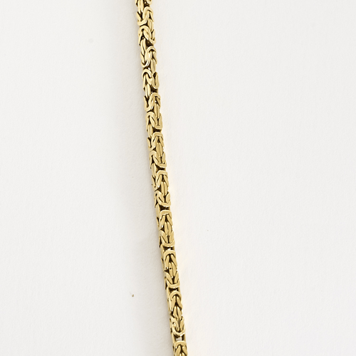 Collier Sautoir en or jaune, fine maille byzantine 58 Facettes DV0766-4