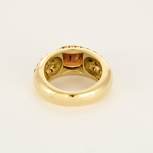 Bague 53.5 Bague jonc en or jaune saphirs de couleurs 58 Facettes DV21012-1-535-3