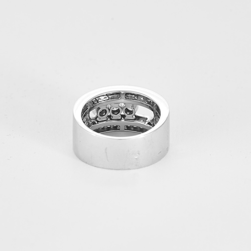 Bague 54 Messika - Move noa- Grand Modèle - Bague en or gris et diamants 58 Facettes DV20019-1