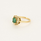 Bague 53 Bague en or jaune émeraude et diamants 58 Facettes DV20524-1