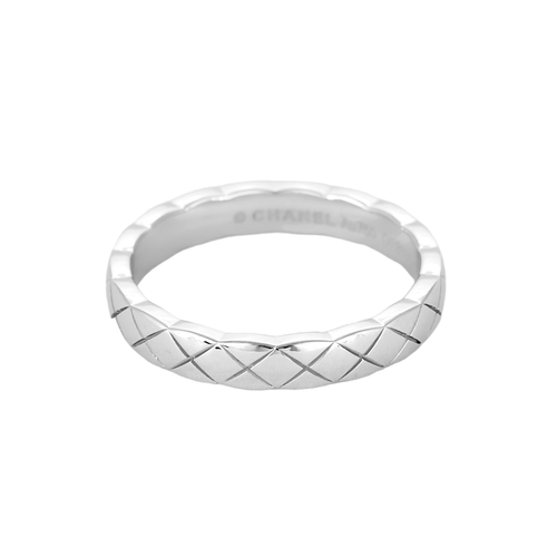 Bague 51 Chanel - Coco Crush - Mini - Alliance en or gris 58 Facettes DV21138-2