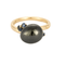 Bague 49 Pomellato Capri  - Bague en or rose, céramique noire et saphirs 58 Facettes DV3273-4