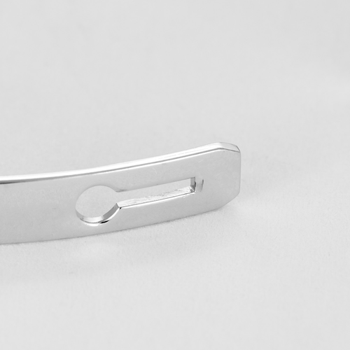 Bracelet Dinh Van - Serrure -Bracelet  en or gris et diamant 58 Facettes DV20355-1