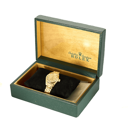 Montre ROLEX - Lady Date Just - Montre or jaune et diamants 58 Facettes DV0975-1