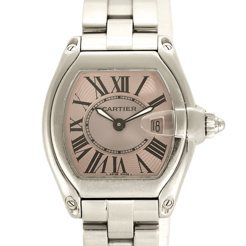 Montre CARTIER - Roadster - Montre en acier à boitier tonneau à mouvement quartz 58 Facettes DV20320-1
