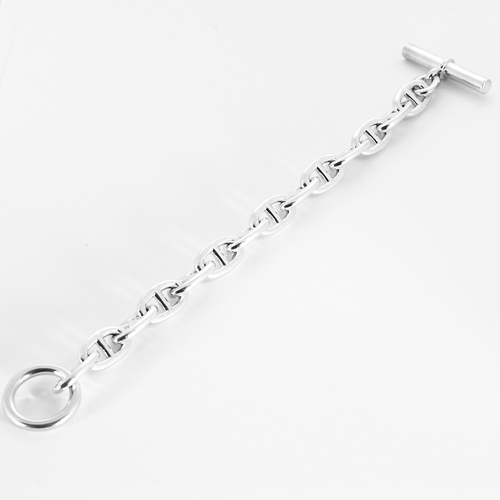 Bracelet HERMES -"Chaine d'ancre" Moyen modèle. Bracelet en argent 58 Facettes DV20023-1