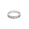 Alliance en or gris et diamants taille ancienne