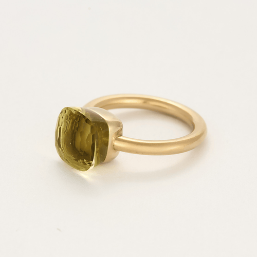 Bague 54 Pomellato - Nudo - Classic - Bague en or rose et quartz lemon 58 Facettes DV0014-16-54-3