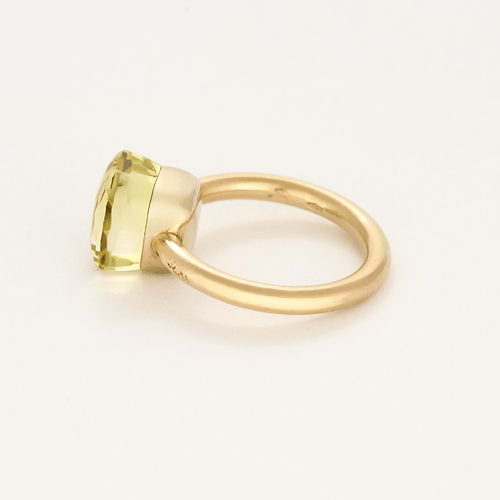 Bague 54 Pomellato - Nudo - Classic - Bague en or rose et quartz lemon 58 Facettes DV0014-16-54-3