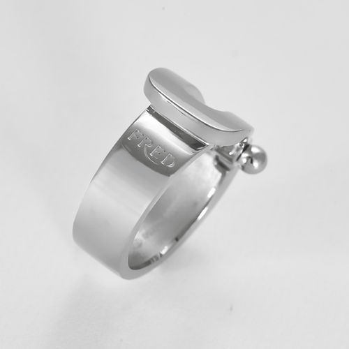 Bague 52 FRED Force 10 Grand Modèle - Bague en or blanc et diamants blancs. 58 Facettes DV20447-2