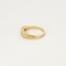 Bague 52 Bague jarretière en or jaune et diamants taillés en rose 58 Facettes DV21635-4