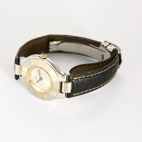 Montre CARTIER - Must 21 - Montre en acier et métal doré 58 Facettes DV21612-1