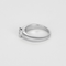 Bague 48 Bague solitaire en or gris et diamant princesse 58 Facettes DV11394-3-48-2