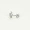 Paire de boutons d'oreilles en or gris 14K et diamants 58 Facettes DV11394-4