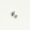 Paire de boutons d'oreilles en or gris 14K et diamants 58 Facettes DV11394-4