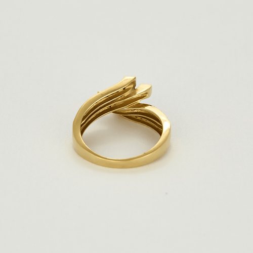 Bague 53 Bague moderniste en or, diamants et saphir 58 Facettes DV11394-2-53-2