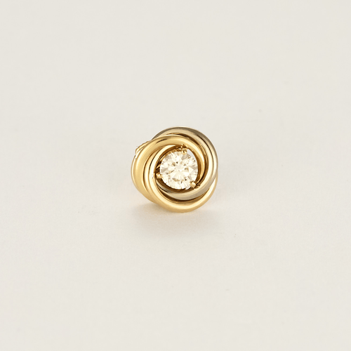Boucles d'oreilles Cartier - Trinity- Boucle d'oreilles en or de trois couleurs et diamants 58 Facettes DV17058-12