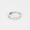 Bague 53 Demi Alliance en or blanc et diamants 58 Facettes DV21192-1-53-2